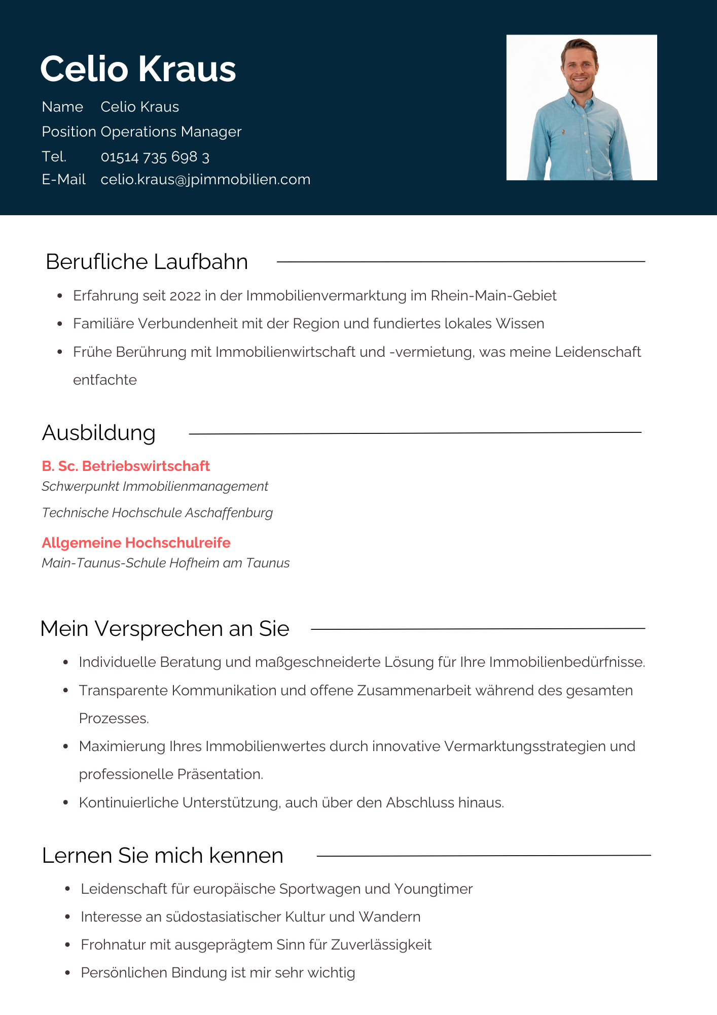 Lebenslauf von Celio