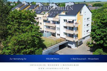 2017 sanierte Wohnanlage! Energieeffiziente und naturnahe 2-Zimmer-Wohnung mit großzügiger Terrasse!, 55545 Bad Kreuznach / Winzenheim, Erdgeschosswohnung