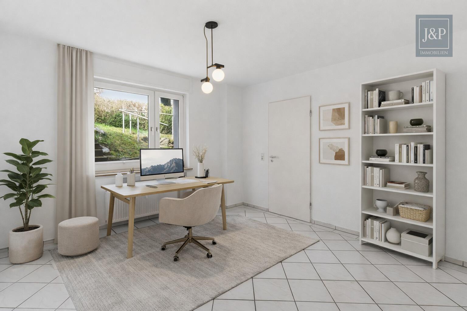 Helle 3-Zimmer-Wohnung mit Terrasse & Gartenanteil in Toplage Hofheim-Marxheim - Schlafzimmer 1 KI Überarbeitet