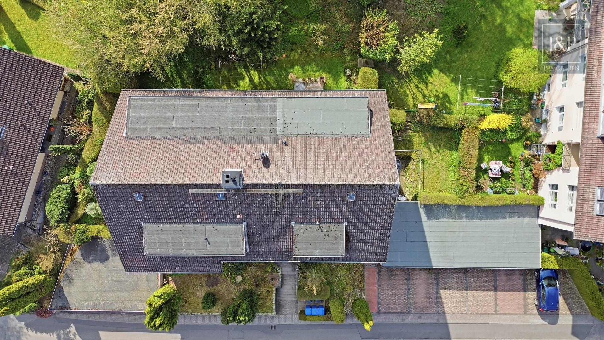 Helle 3-Zimmer-Wohnung mit Terrasse & Gartenanteil in Toplage Hofheim-Marxheim - Vogelperspektive