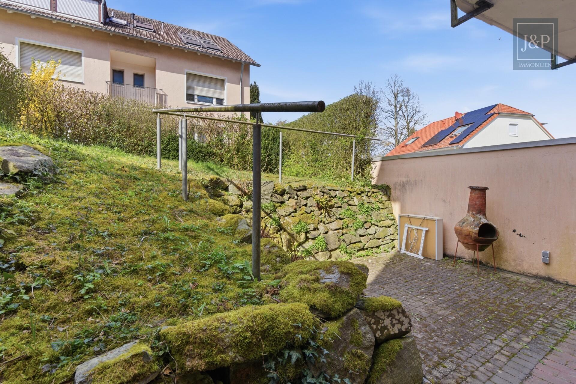 Helle 3-Zimmer-Wohnung mit Terrasse & Gartenanteil in Toplage Hofheim-Marxheim - Aussenbereich