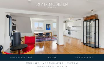 Stilvoll, zentral, bezugsfrei: 2-Zimmer-Dachgeschosswohnung mit Stellplatz im Gallus!!, 60326 Frankfurt, Dachgeschosswohnung