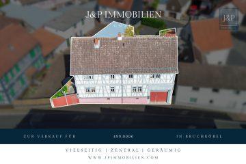 Zentral & vielseitig: Großes Fachwerkhaus mit Einliegerwohnung und Nebengebäuden!, 63486 Bruchköbel, Einfamilienhaus