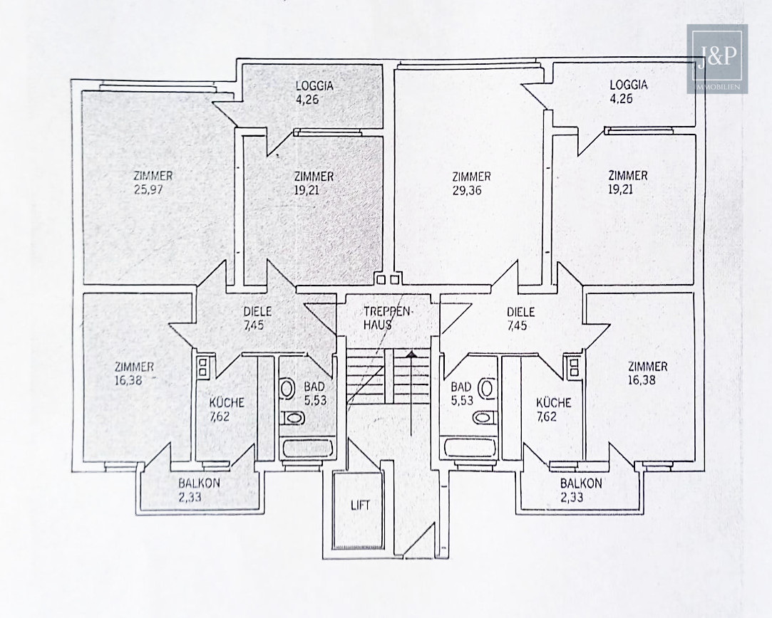 Provisionsfrei: Schicke 3-Zimmer-Wohnung mit einem idealen Schnitt! - Grundriss