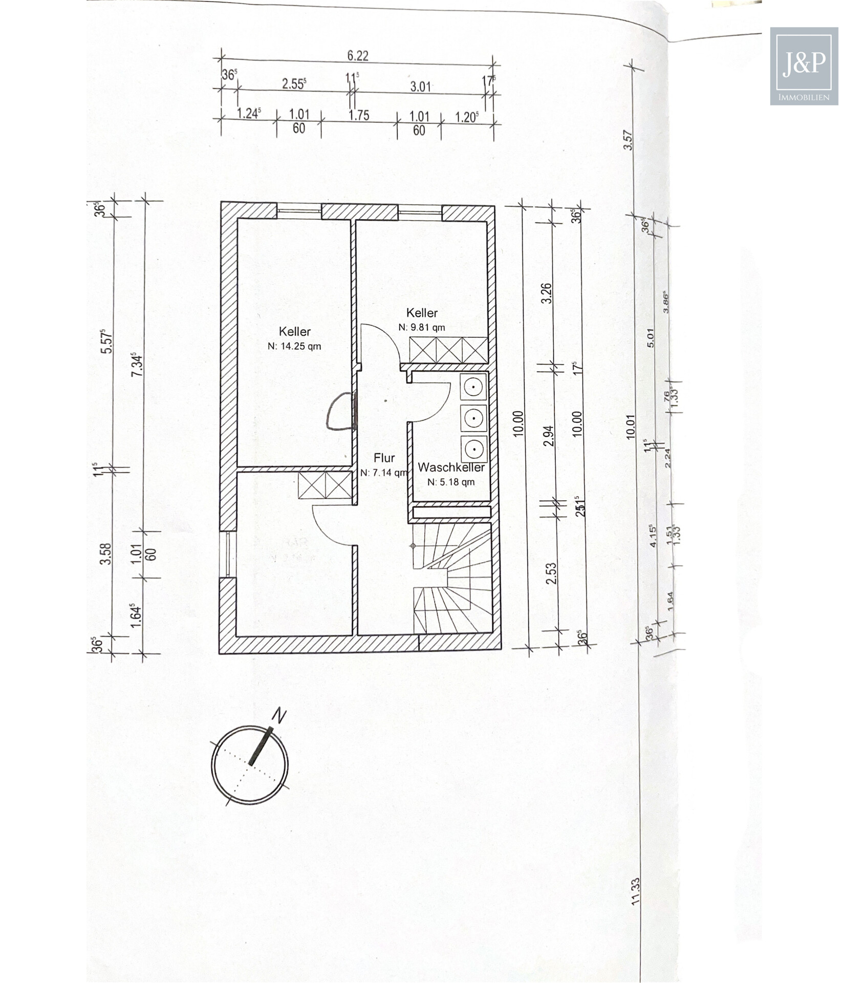 Moderne Doppelhaushälfte mit PV-Anlage & variabler Nutzung auf 4 Ebenen in Kelsterbach - Grundriss Keller