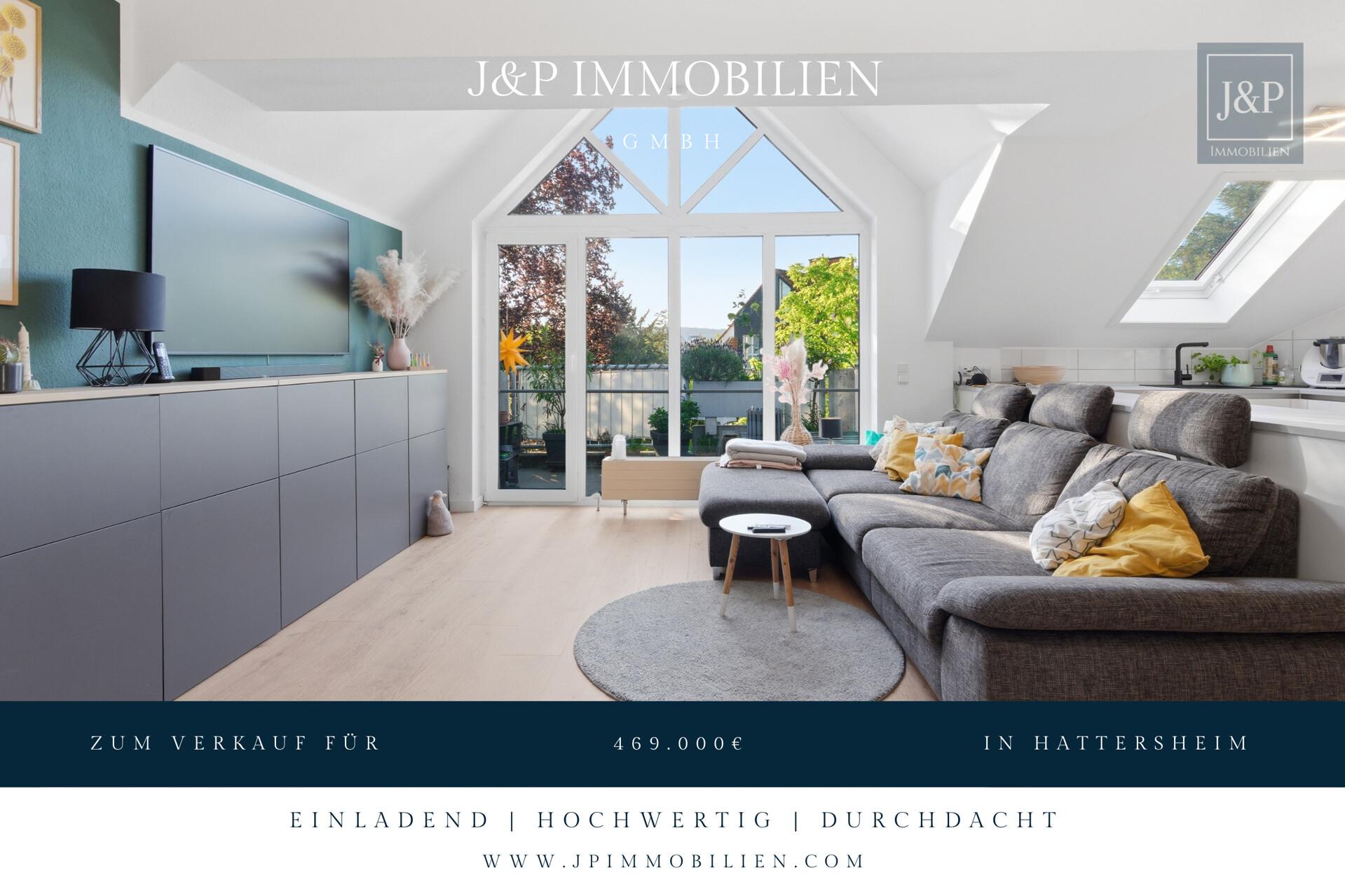 Lichtdurchflutete Maisonette | Kamin, Balkon und Tiefgaragenstellplatz | Zentral in Hattersheim - Titelbild