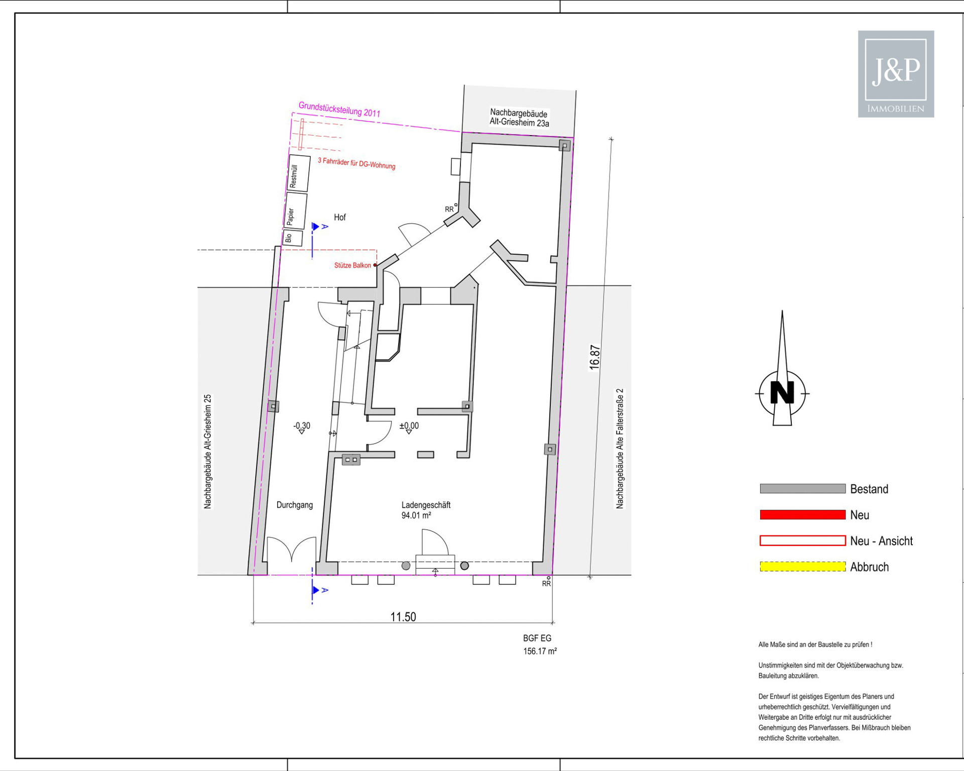 Saniertes Wohn- und Geschäftshaus mit Potenzial: Dachgeschossausbau bereits genehmigt! - Grundriss EG