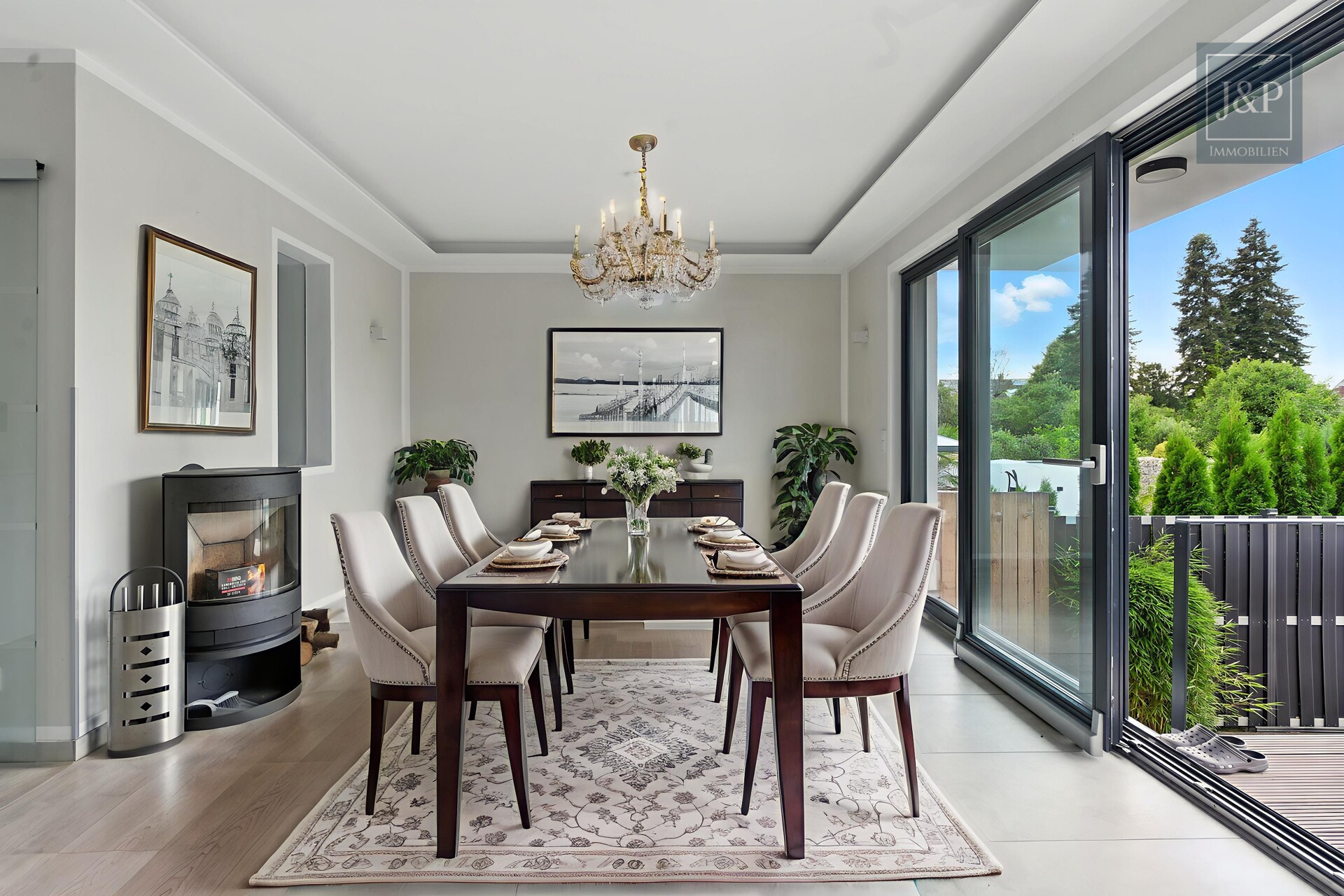 Luxuriöses EFH mit traumhafter Gartenlandschaft, Doppelgarage & Einliegerbereich - Essen - Dining Room - Luxury - 5