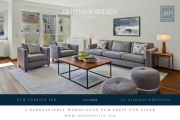 Zwei auf einen Streich: Kernsanierte Wohnungen mit vielseitigem Nutzungspotenzial, 64665 Alsbach-Hähnlein, Etagenwohnung