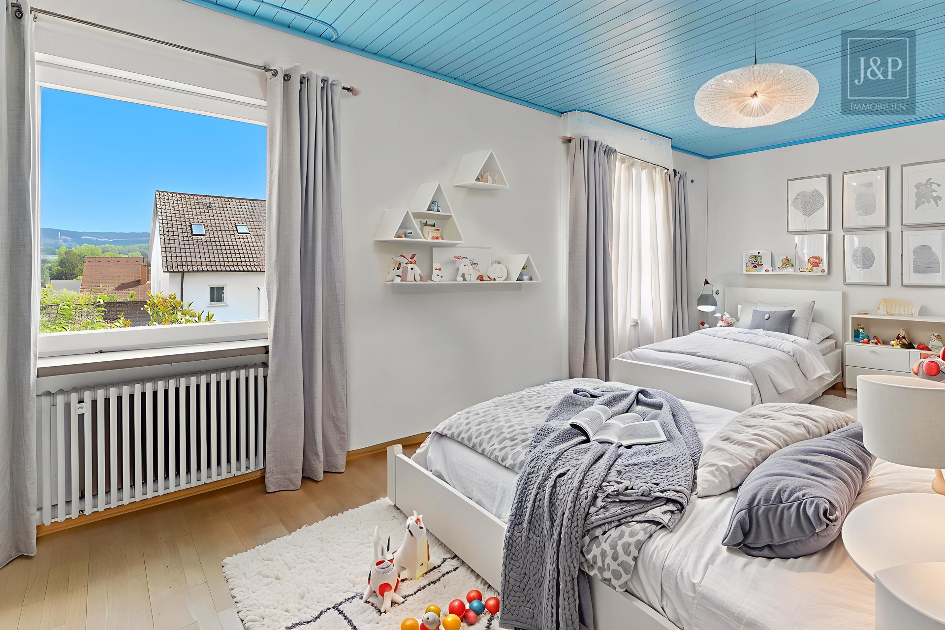 Wohnen in Top-Lage von Goldbach! – Besonderes Wohnerlebnis im Architektenhaus - OG Schlafen2 staged