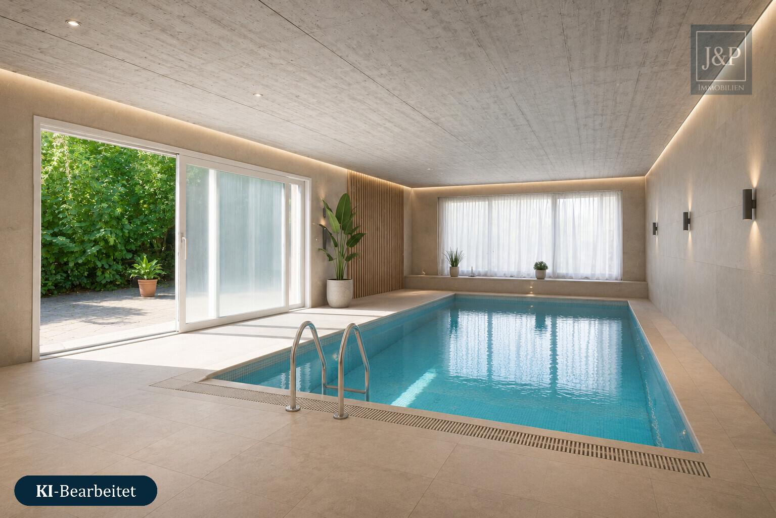Sanierungsobjekt oder Teilneubau - Großes sonniges Grundstück mit 1710qm auf der Hegewiese - Poolbereich KI überarbeitet