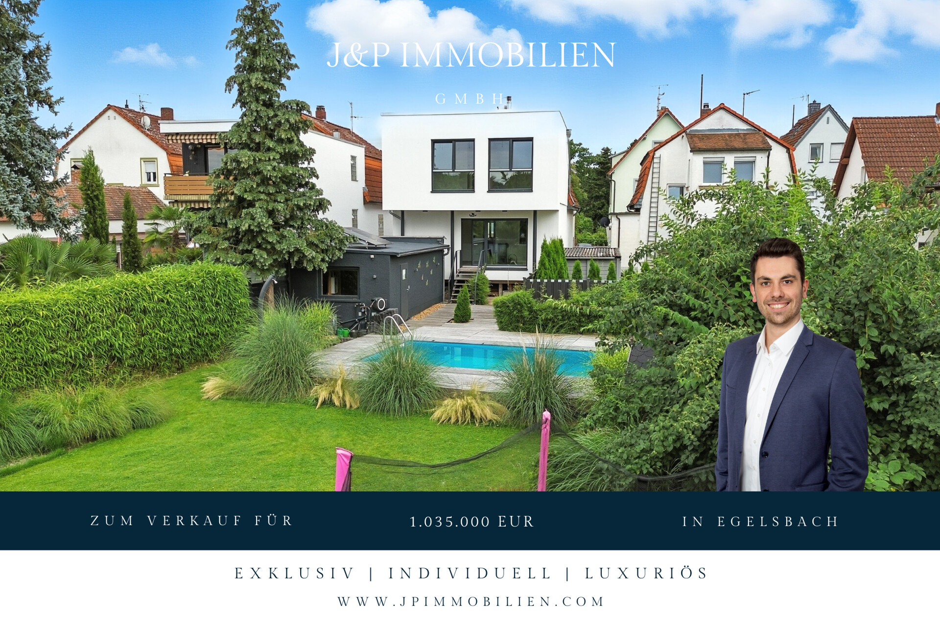 Luxuriöses EFH mit traumhafter Gartenlandschaft, Doppelgarage & Einliegerbereich - Titelbild