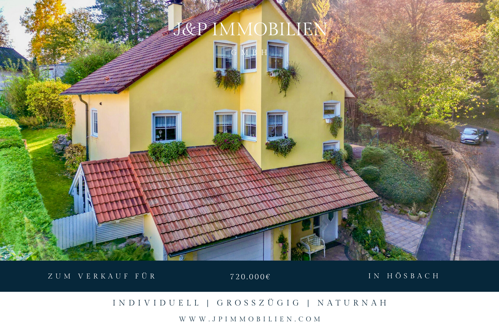 Naturparadies am Waldrand: Freistehendes Traumhaus mit Einliegerwohnung und Pool in Hösbach - Titelbild