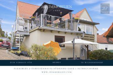 Traumhaftes 2-FH in schöner Hanglage – Charmantes Altbauflair trifft auf modernen Wohnkomfort!, 91452 Wilhermsdorf, Zweifamilienhaus