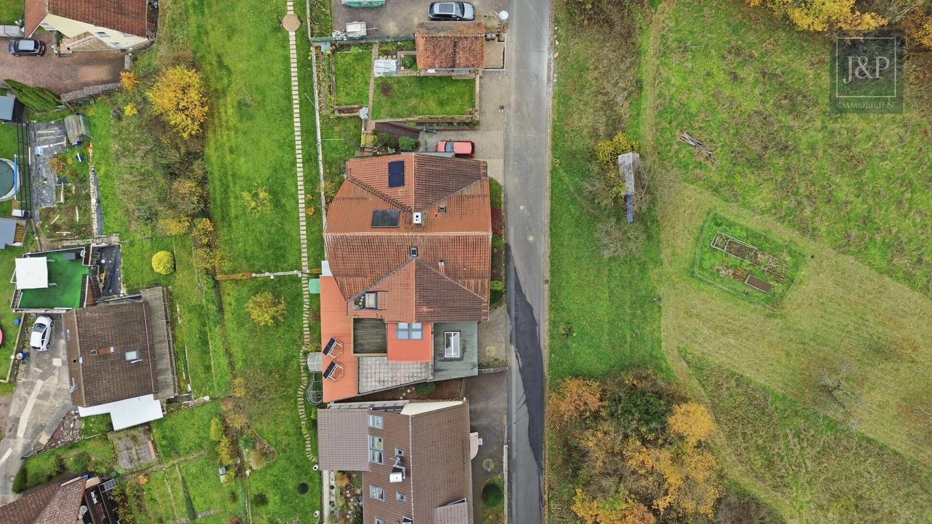 Sofort Verfügbar! 4,5 Zimmer-Wohnung in ruhiger Lage in Mömbris! - Vogelperspektive