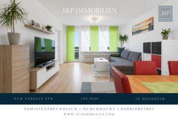 Barrierefreie 4-Zimmer-Wohnung mit 2 Balkonen, Garage & Weitblick, 65239 Hochheim am Main, Dachgeschosswohnung