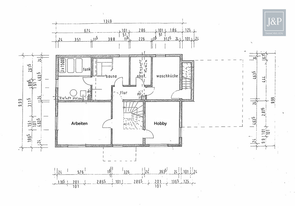 Repräsentative Villa in direkter Waldrandlage – Weitblick, Ruhe und Lebensqualität pur - Grundriss UG Fischbach