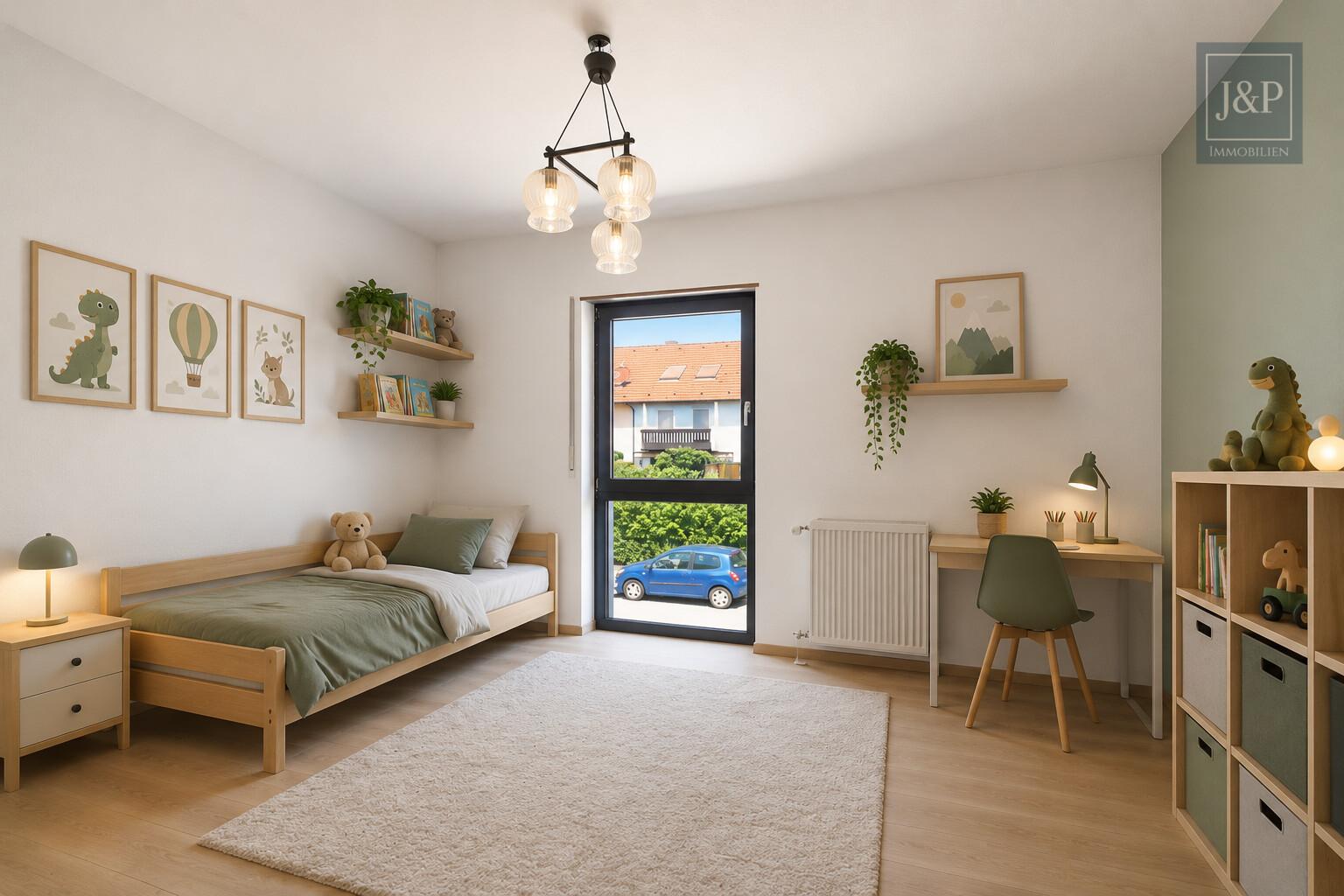 Energetisches Familienzuhause mit Fernblick in guter Lage von Nordenstadt - Kinderzimmer renoviert