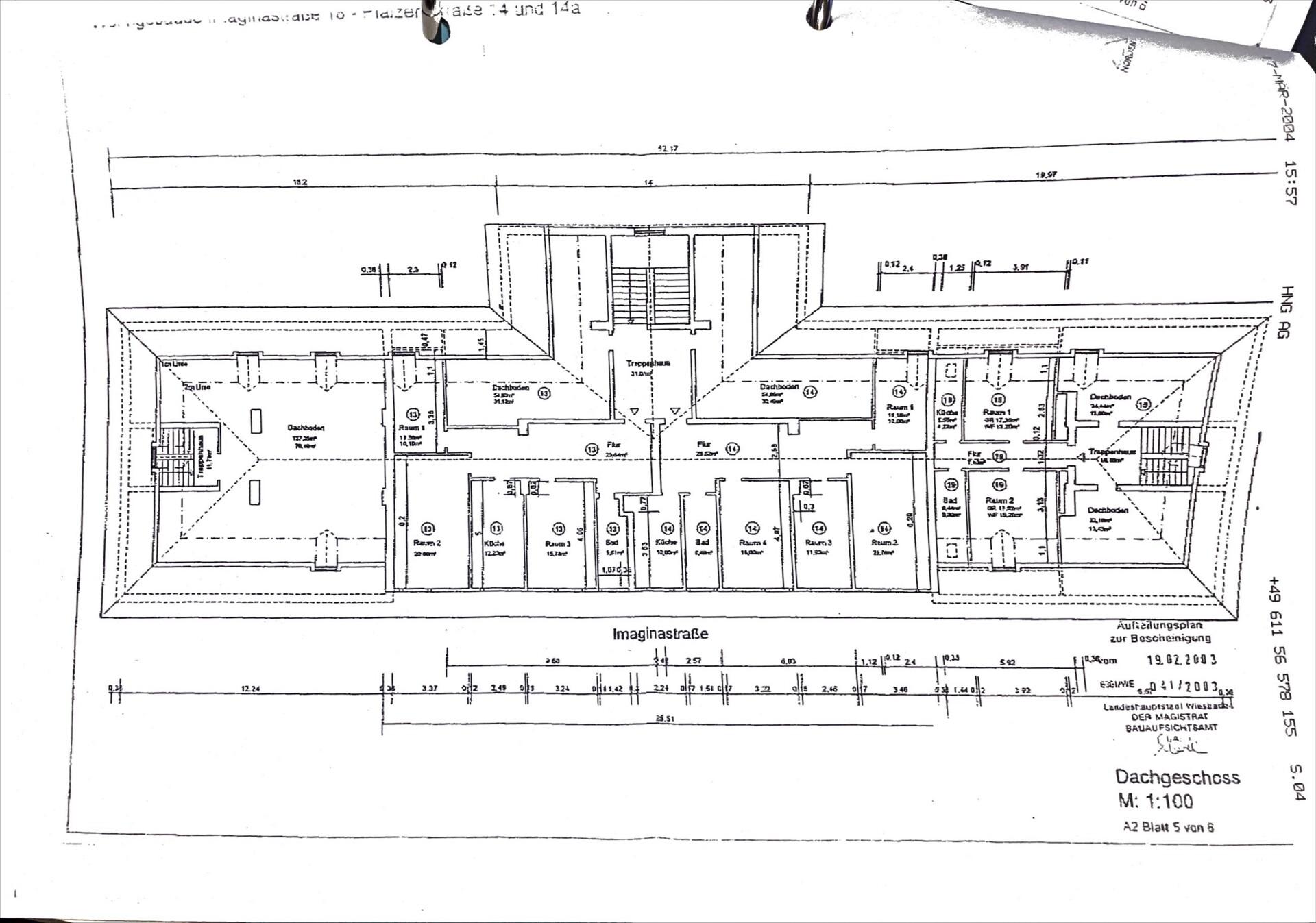 Großzügige 5-Zimmer-Wohnung in Wiesbaden – modernisiert mit Ausbaupotenzial & Garage - Grundriss Wohnung