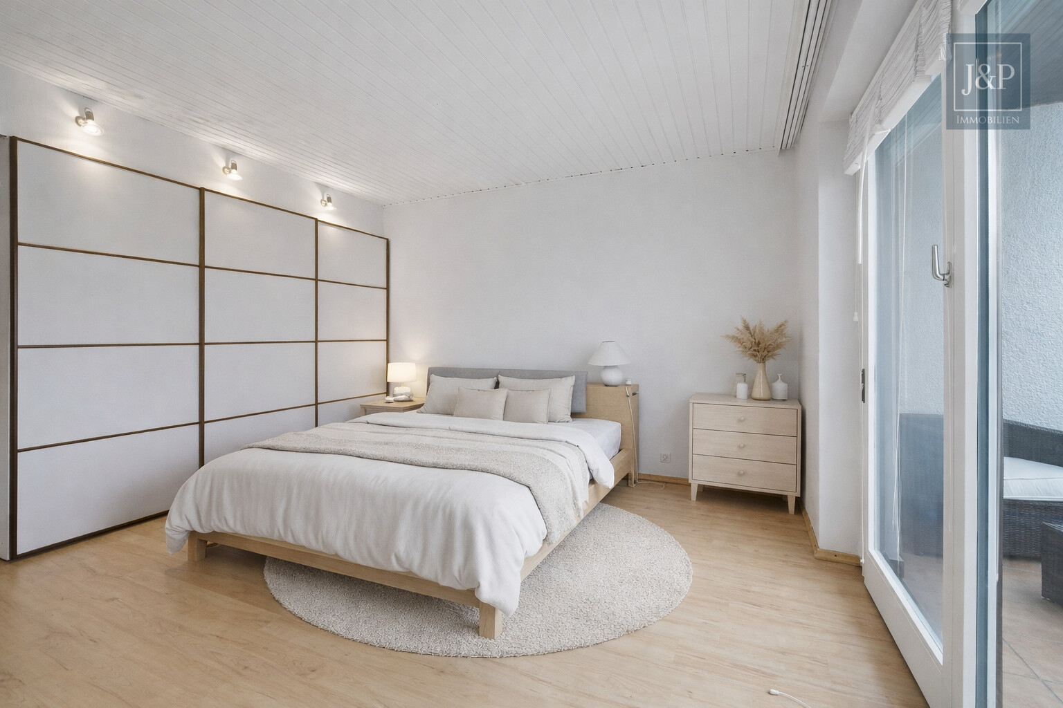 Seltene Gelegenheit: Sanierungsbedürftige DHH am Kapellenberg mit Blick auf Frankfurter Skyline - Schlafzimmer 2 KI Überarbeitet