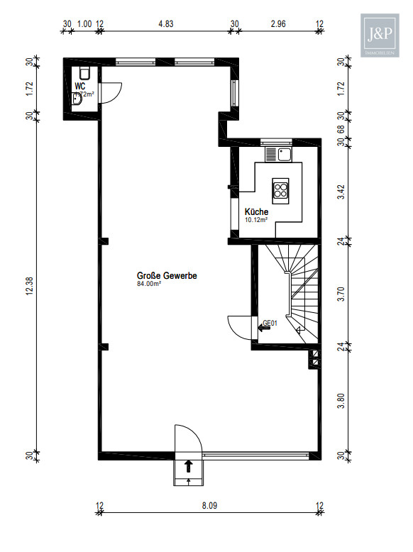 Starke Renditemöglichkeit in Frankfurt-Goldstein. Grundstück in Eigentum! Neuerrichtung 2009 - Erdgeschoss