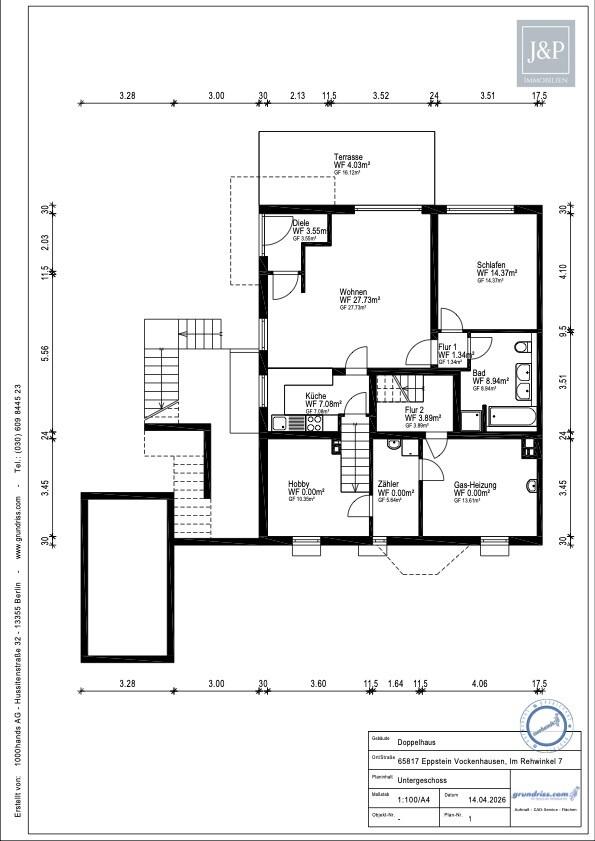 Wohnen mit Aussicht: Großzügiges Splitlevel-Haus mit Einliegerwohnung in Eppstein - Untergeschoss