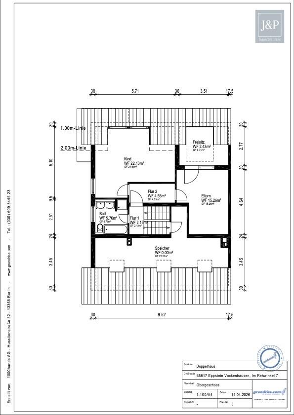 Wohnen mit Aussicht: Großzügiges Splitlevel-Haus mit Einliegerwohnung in Eppstein - 1. Obergeschoss