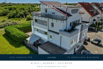 Traumhafte 3-Zimmer-Wohnung mit Balkon und Weitblick auf das Naturschutzgebiet in ruhiger Lage, 64546 Mörfelden-Walldorf, Etagenwohnung