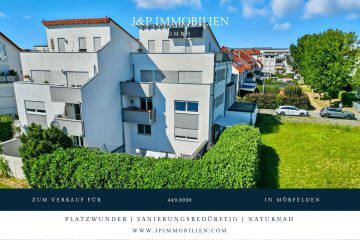 Traumhafte 3-Zimmer-Wohnung mit Balkon und Weitblick auf das Naturschutzgebiet in ruhiger Lage, 64546 Mörfelden-Walldorf, Etagenwohnung