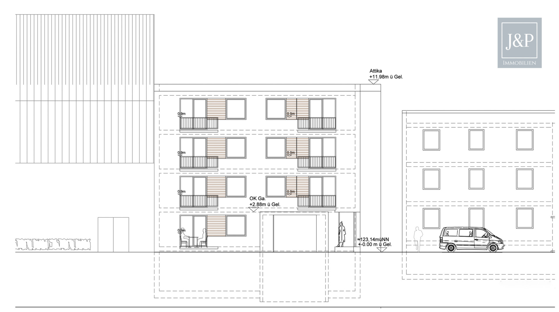 Projektierung in Eschborn: Zentrales Baugrundstück mit Baugenehmigung und Bestandsobjekt! - Baupläne