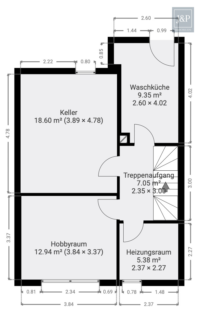 Rundum modernisiert: Einziehen & wohlfühlen – Hochwertiges Reihenhaus mit Aufstockungspotenzial! - Keller