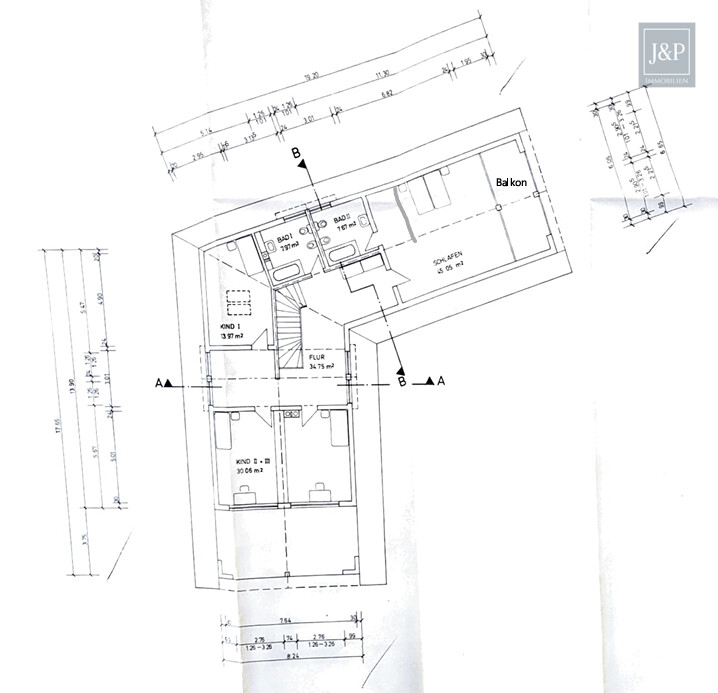 Großes Anwesen mit besonderer Architektur und Weitblick! Ideal für Großfamilien & Mehrgenerationen - Grundriss OG Neu-Anspach