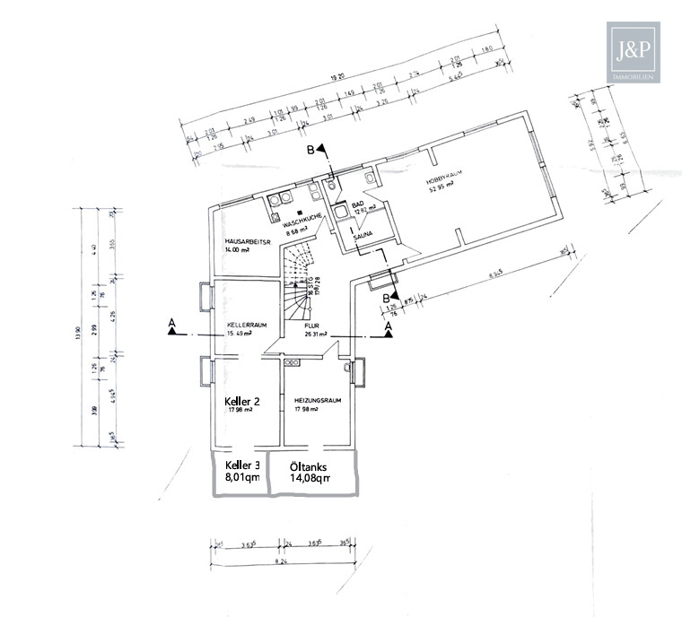 Großes Anwesen mit besonderer Architektur und Weitblick! Ideal für Großfamilien & Mehrgenerationen - Grundriss UG Neu-Anspach