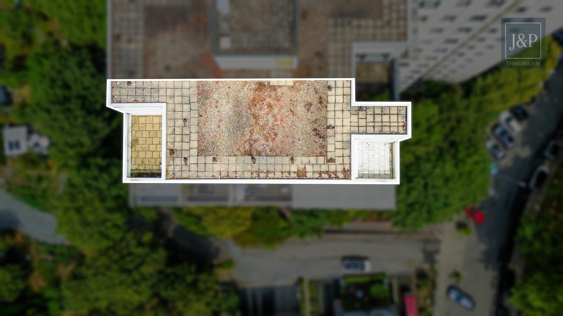 Beeindruckende Penthouse-Wohnung mit Skylineblick und zwei Terrassen! - Außenansicht
