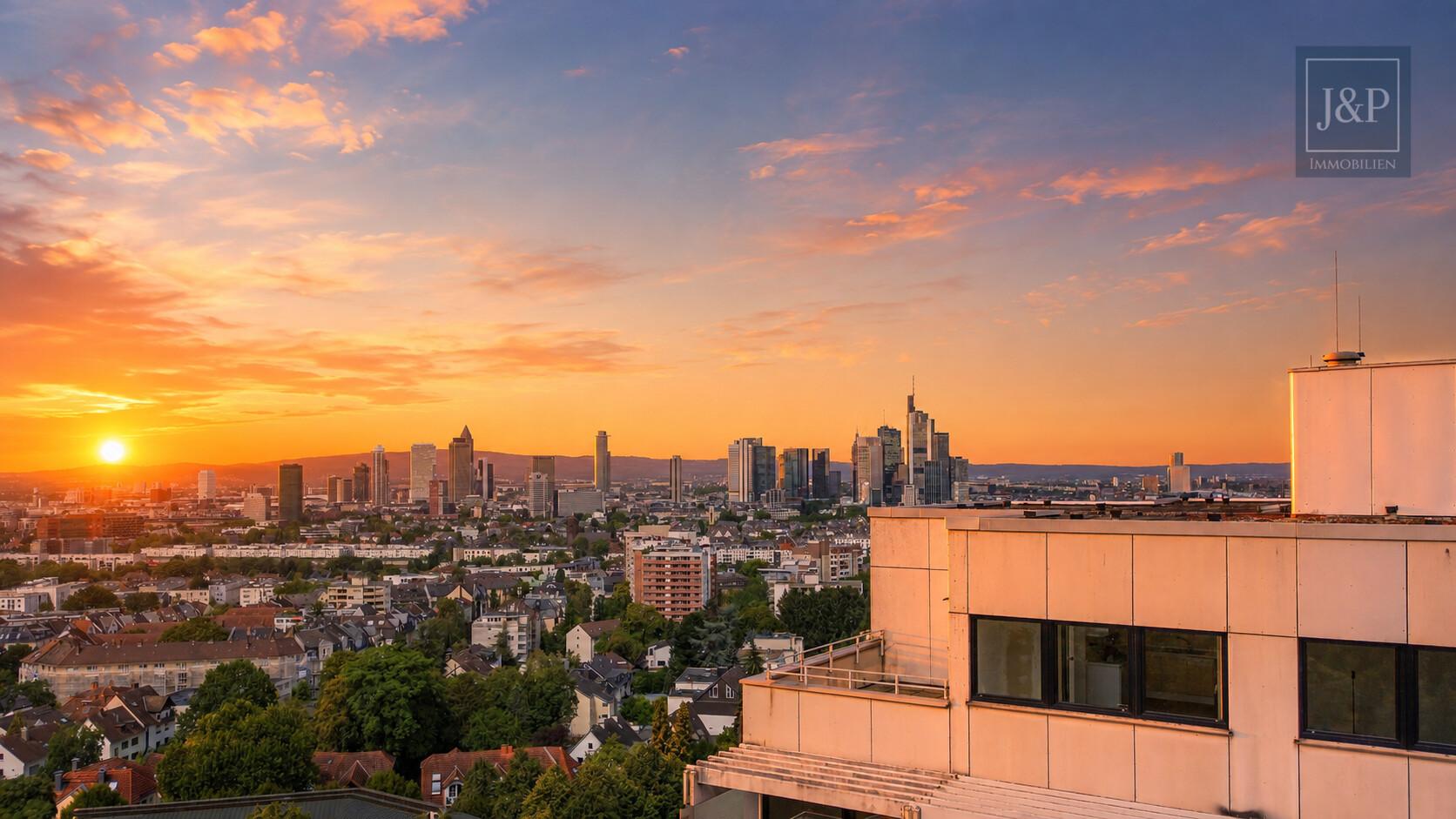 Beeindruckende Penthouse-Wohnung mit Skylineblick und zwei Terrassen! - Penthouse mit Skylineblick