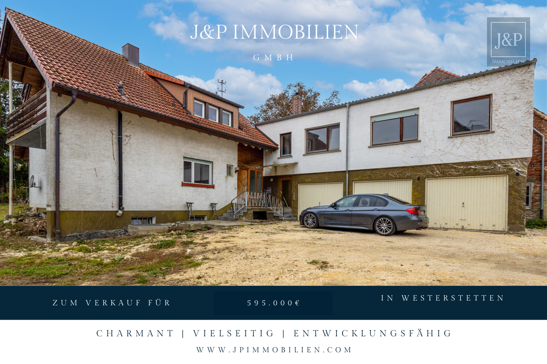 Großes Grundstück mit sanierungsbedürftigem Wohnhaus und zusätzlicher Baufläche in Westerstetten - Titelbild Baugrundstück Westerstetten