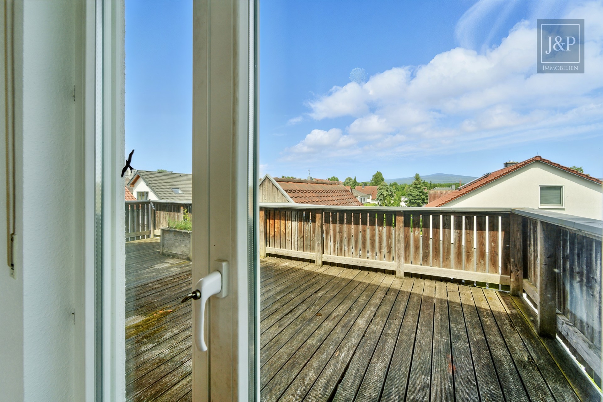 Maisonette-Wohnung mit Dachterrasse und toller Aussicht über Eschborn - Aussicht DG