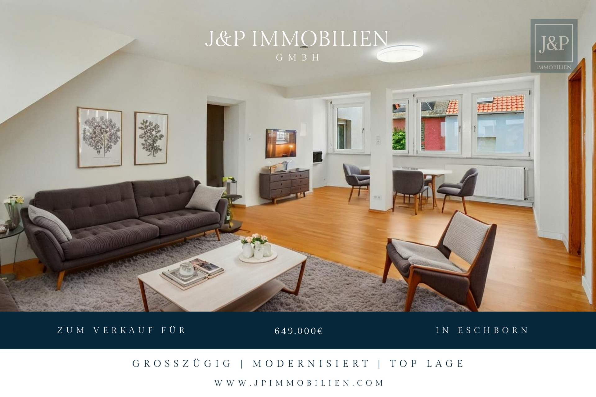 Maisonette-Wohnung mit Dachterrasse und toller Aussicht über Eschborn - Titelbild Eschborn