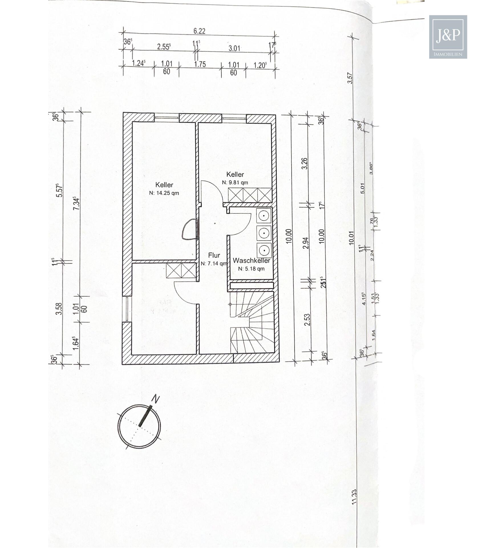 Doppelhaushälfte mit PV-Anlage und variabler Nutzung auf vier Ebenen in Kelsterbach - Grundriss Keller