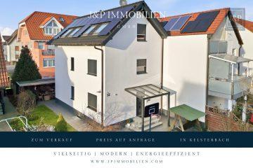 Doppelhaushälfte mit PV-Anlage und variabler Nutzung auf vier Ebenen in Kelsterbach, 65451 Kelsterbach, Doppelhaushälfte