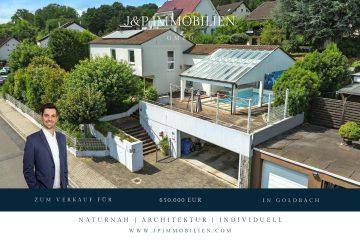 Wohnen in Top-Lage von Goldbach mit großem Grundstück! – Besonderes Wohnerlebnis im Architektenhaus, 63773 Goldbach, Einfamilienhaus