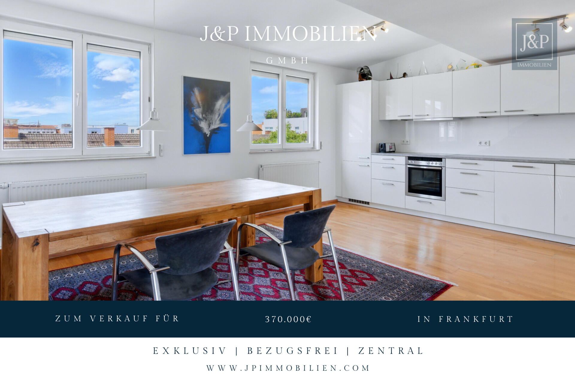 Stilvoll, zentral, bezugsfrei: 2-Zimmer-Dachgeschosswohnung im Gallusviertel!! - Titelbild