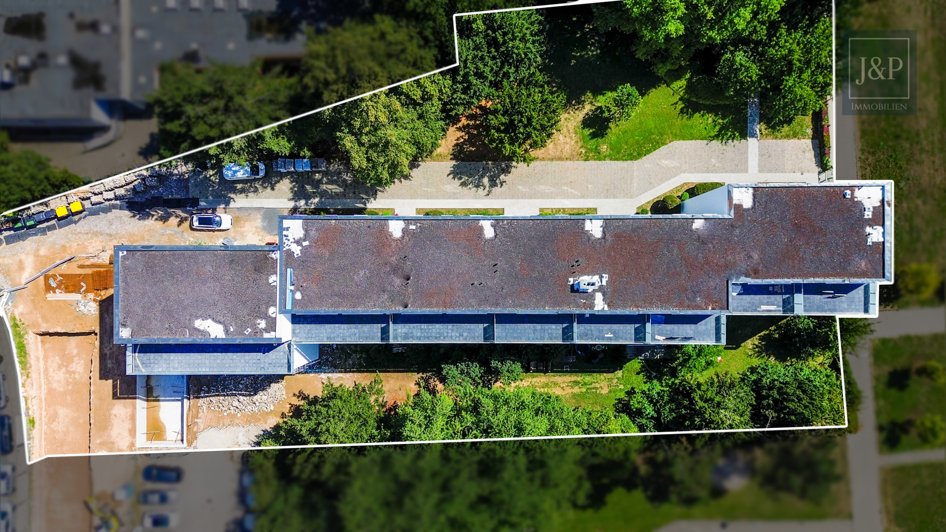 A+, Wärmepumpe, Terrasse: Schöne Gartenwohnung in Rödelheim! - Luftaufnahme