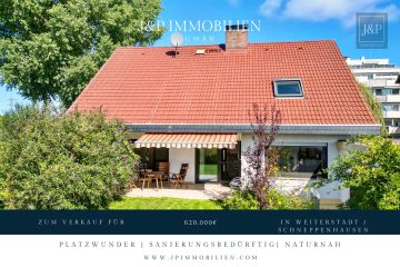 Renovierungsbedürftiges Einfamilienhaus mit 200 m² Wohnfläche, großem Garten & Feldrandlage, 64331 Weiterstadt / Schneppenhausen, Einfamilienhaus