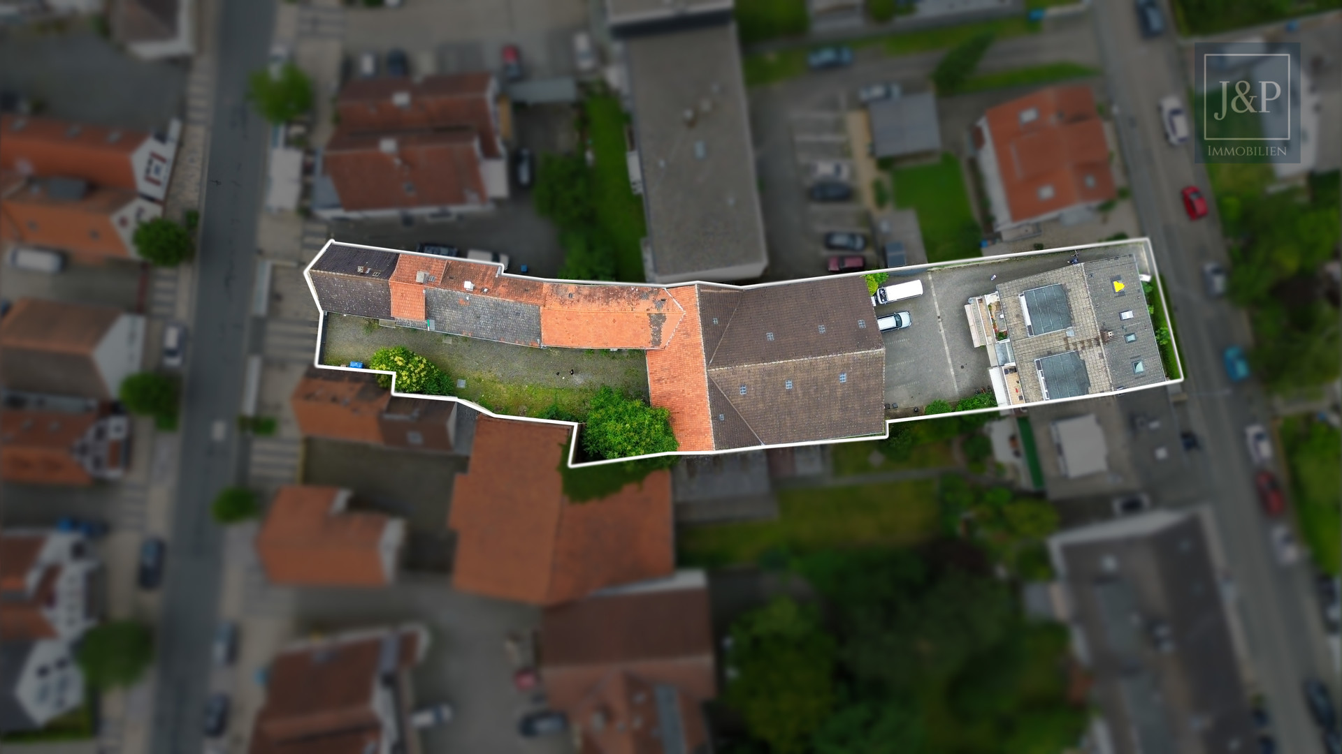 Projektierung in Eschborn: Zentrales Baugrundstück mit Baugenehmigung und Bestandsobjekt! - Luftaufnahme