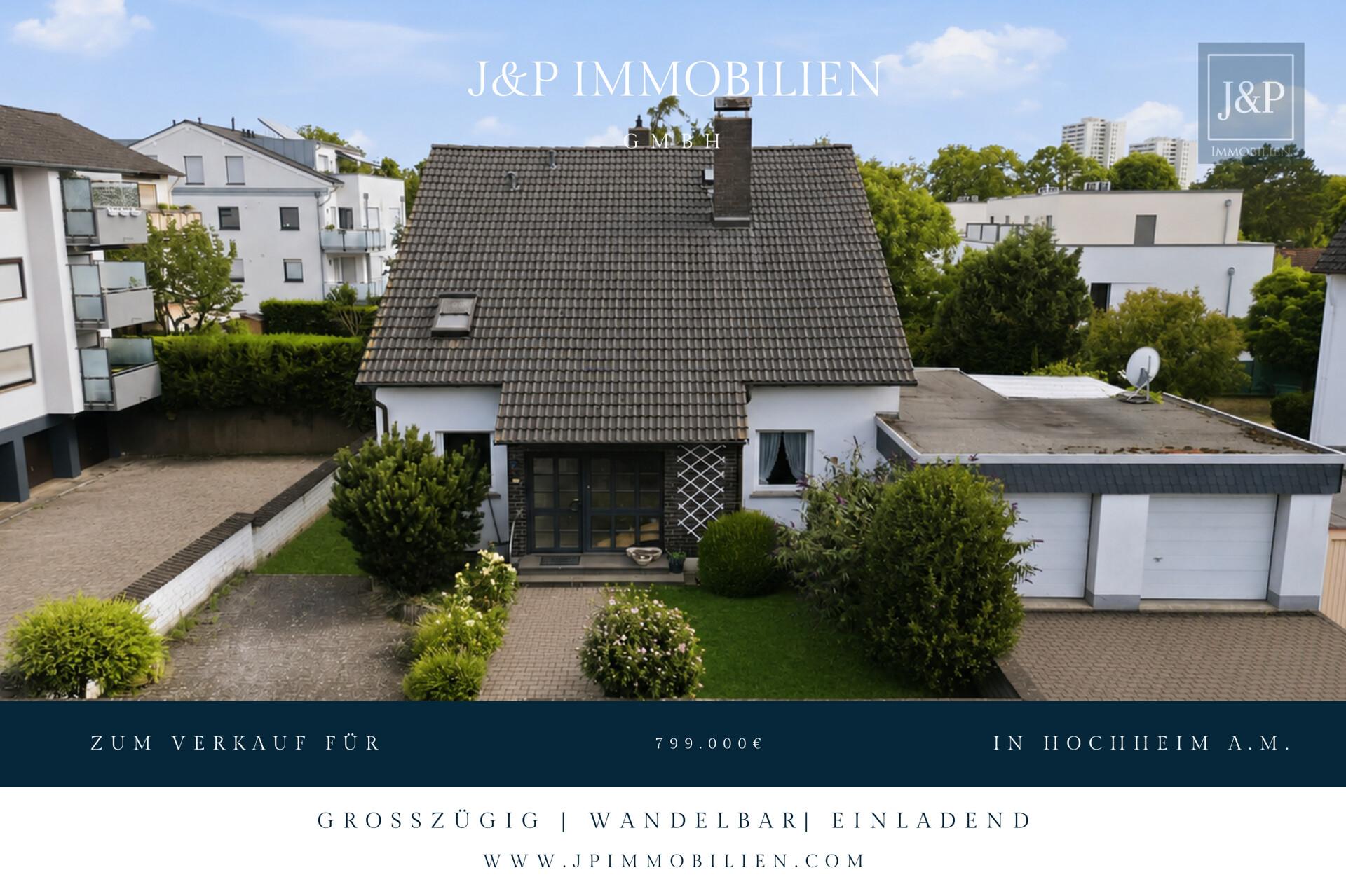 Großzügiges Einfamilienhaus mit Einliegerwohnung, Wintergarten & Doppelgarage in Hochheim - Titelbild