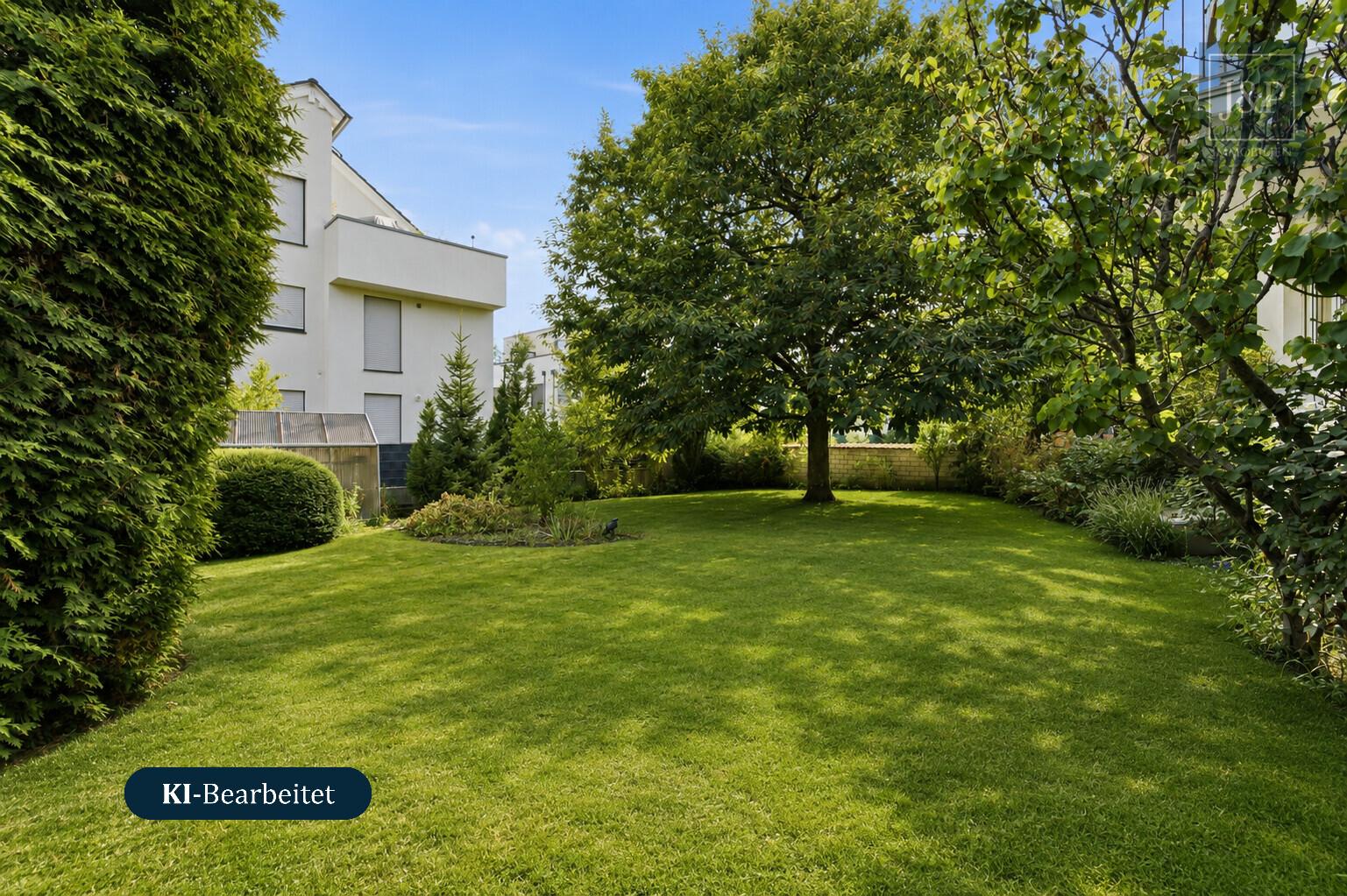 Großzügiges Einfamilienhaus mit Einliegerwohnung, Wintergarten & Doppelgarage in Hochheim - Garten