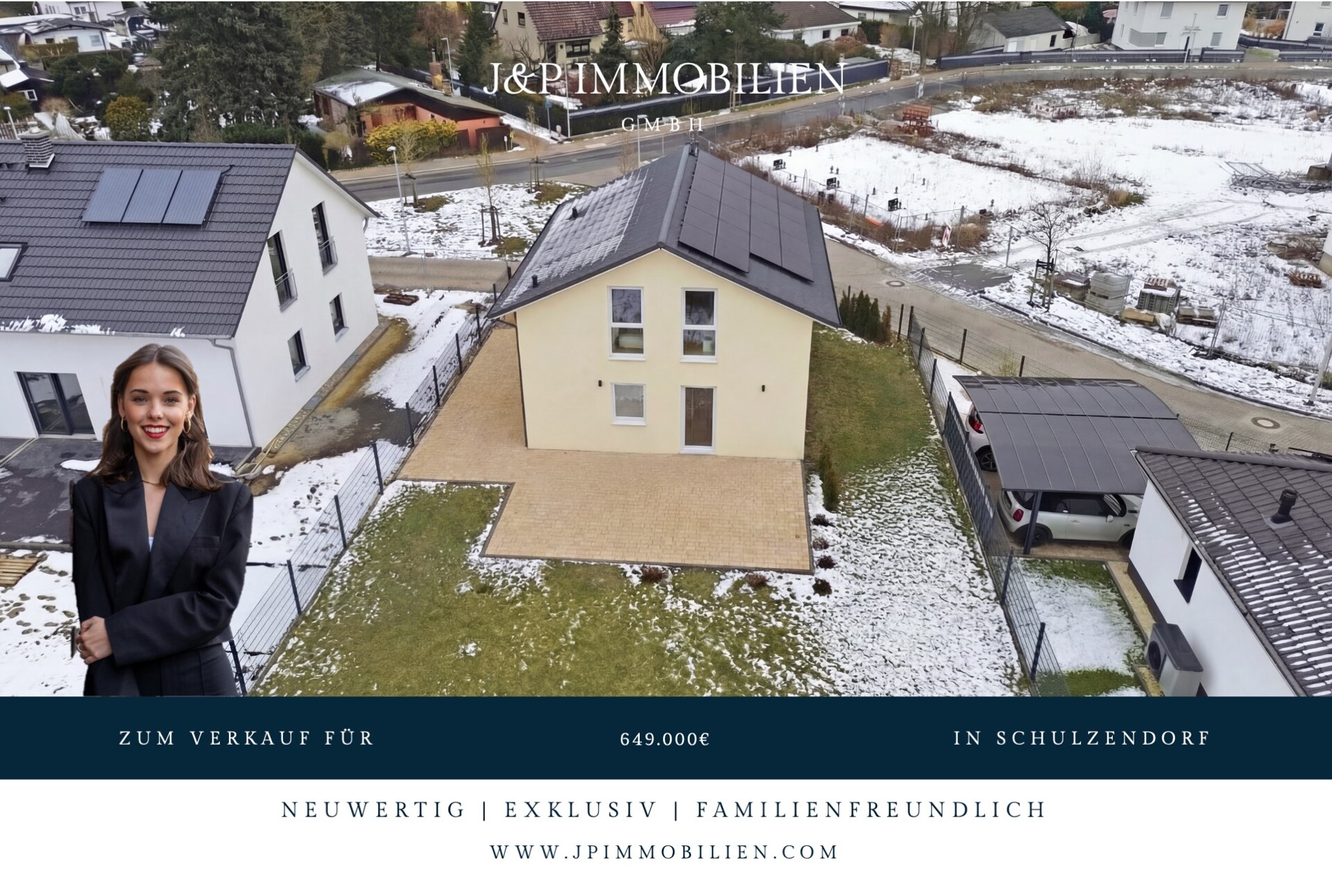 Energieeffizientes Wohnhaus in Schulzendorf mit Photovoltaikanlage und moderner Heiztechnik - Titelbild