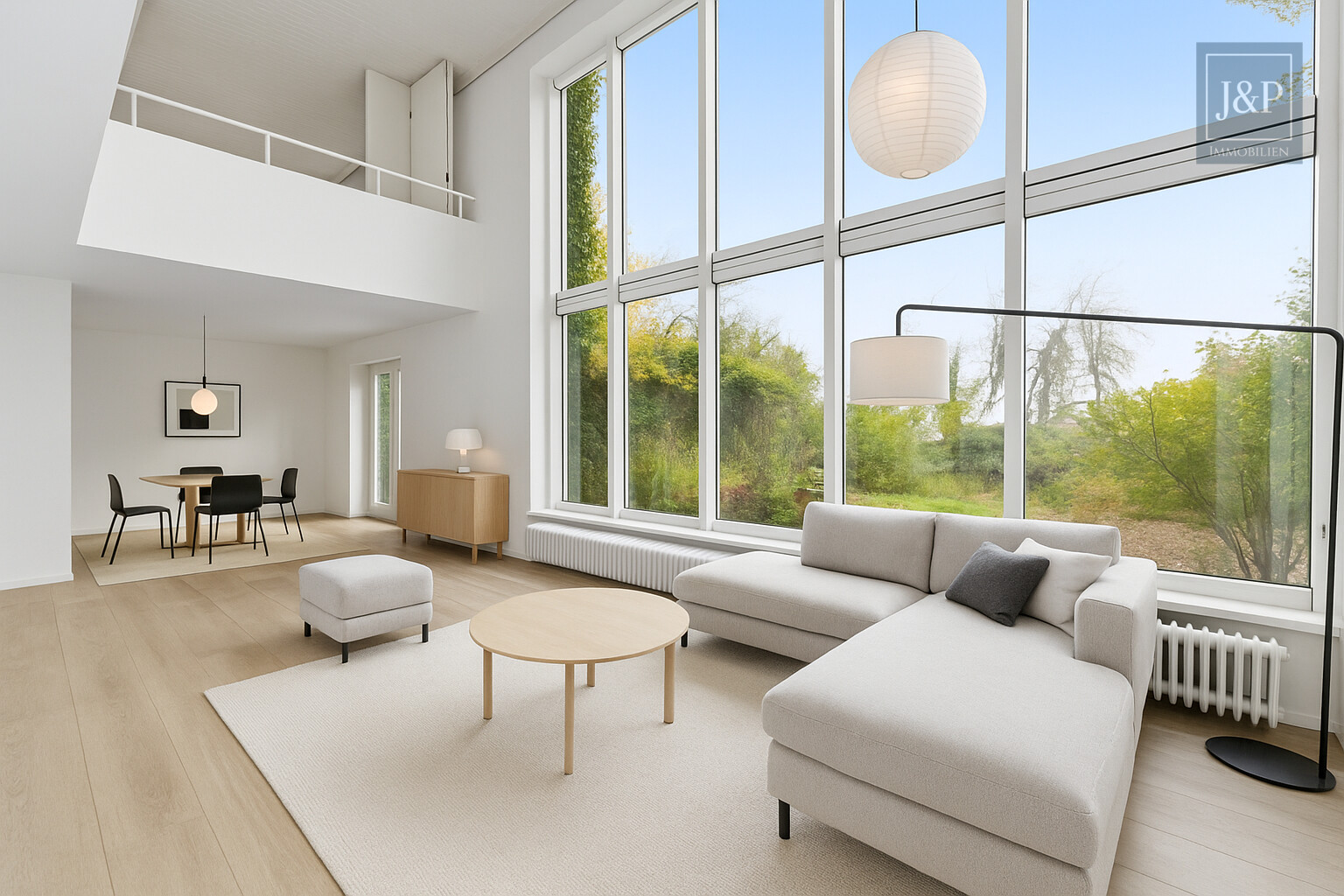 Einzigartige Architekten-Villa mit Panorama & Potenzial – Traumlage in Hofheim am Taunus - KI Wohnzimmer