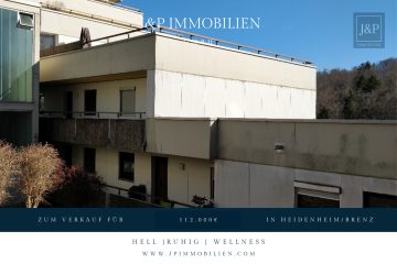Charmante 1,5-Zimmer-Wohnung mit Balkon und Wellnessbereich, 89520 Heidenheim an der Brenz, Etagenwohnung